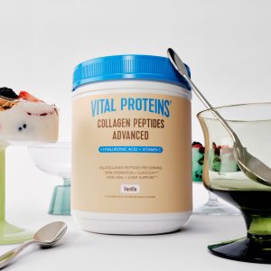 Vanilla Collagen Peptides Advanced – with Hyaluronic Acid u0026 Vitamin C – 21oz