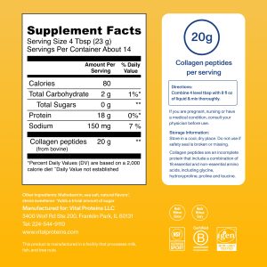 Vanilla Collagen Peptides – 11.5 oz