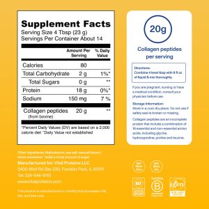 Vanilla Collagen Peptides – 11.5 oz