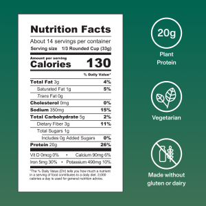 Plant Protein Powder – Chocolate – 16.5oz