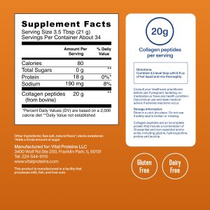 Salted Caramel Collagen Peptides – 10.5 oz