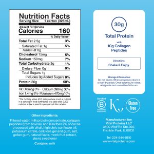 Collagen u0026 Protein Shake – Ready to Drink – 4-ct