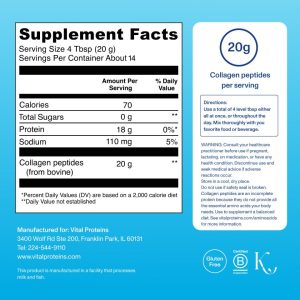 Collagen Peptides – Unflavored – 10oz